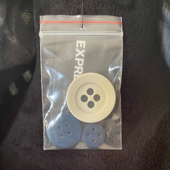 Express Blue White Striped
Belted Trench Coat - Picture 4 of 4